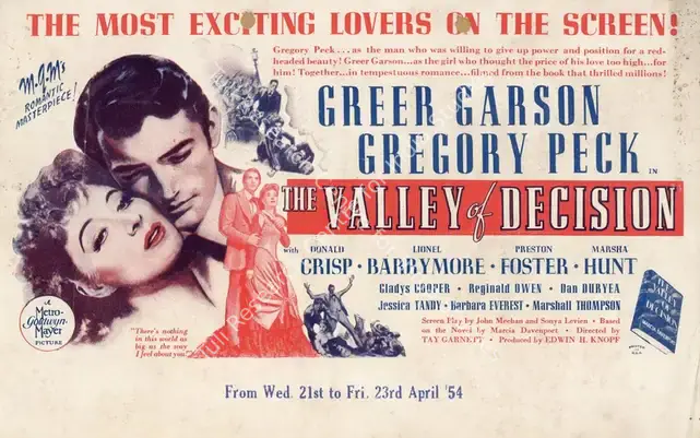 Garnett, Tay (Director), The Valley of Decision, 1945 | Handbill | CinemaEducation | 00894194