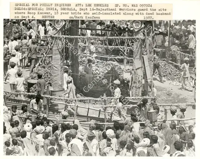 Kaufman, Mark (Photographer). Special For Philly Inquirer Att: Lek Henkles Sp. No. Was 097024. Del04: Special; India, Deorala, Sept 16. Photographic Print, 1987 | Contemporary Photograph | Photography | 00113932