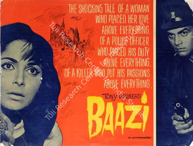 Walker, Tony (Producer), Baazi, 1968 | Song-Synopsis Booklet | CinemaEducation | 00863192