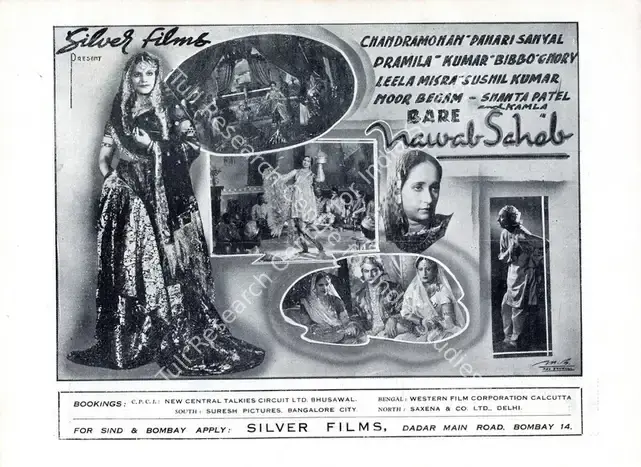 Pramila (Producer), Bare Nawab Saheb, 1944 | Advertisement, Filmindia, March 1944 | CinemaEducation | 00858663
