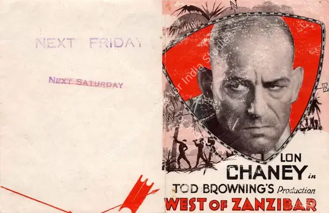 Browning, Tod (Producer), West of Zanzibar, 1928 | Handbill | CinemaEducation | 00795086