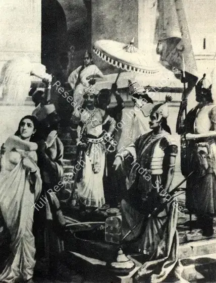 Varma, Raja Ravi (Artist). Victory of Indrajit. 1905 | Journal of Arts & Ideas, January 1993 | Graphic Art | Scholarship | 00676861