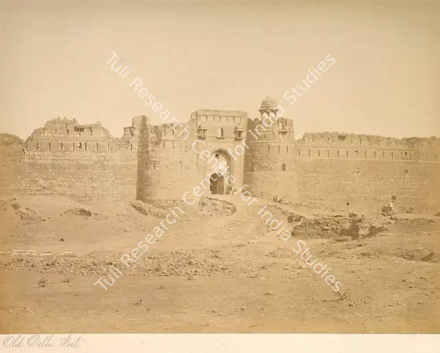Unknown (Photographer). Old Delhi Fort. Albumen print pasted on mount, n.d. | Antiquarian Photograph | Photography | 00114979
