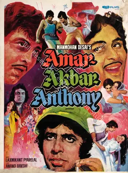 Desai, Manmohan (Producer), Amar Akbar Anthony, 1977 | Song-Synopsis Booklet | CinemaEducation | 00862922