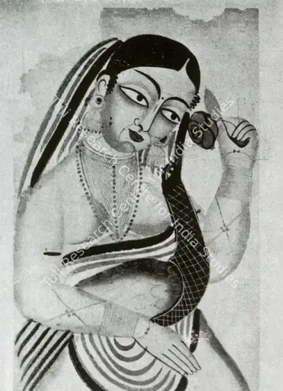 Unknown (Artist). Woman with Peacock. 1875 | Marg, December 2022 - March 2023 | Painting | FineArts | 00675307