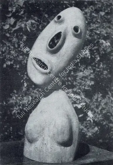Ram, Raja (Artist). Girl. Jack Fruit Wood, 1958-1959 | Marg, December 1962 | Sculpture | FineArts | 00674911