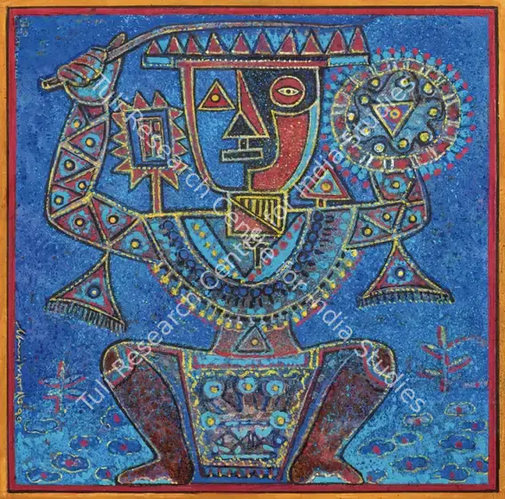 Dutta, Manoj (Artist). Soldier. Tempera on board, 1970 | Painting | FineArts | 00603598