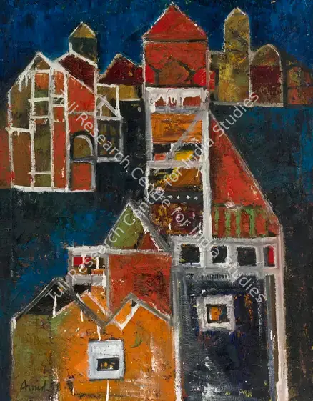 Chandra, Avinash (Artist). Church. Oil on canvas, 1958 | Painting | FineArts | 00353659