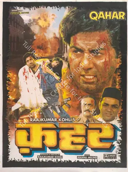 Kohli, Raj Kumar (Producer), Qahar, 1997 | Full Sheet Poster | CinemaEducation | 00768370