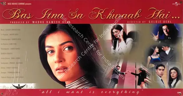 Behl, Madhu Ramesh (Producer), Bas Itna Sa Khwaab Hai, 2001 | Lobby Card | CinemaEducation | 00782895