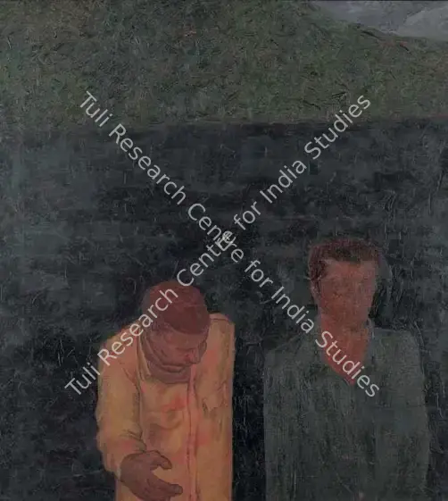 Patwardhan, Sudhir (Artist). Grey Wall. Oil on canvas, 1978 | Painting | FineArts | 00642287