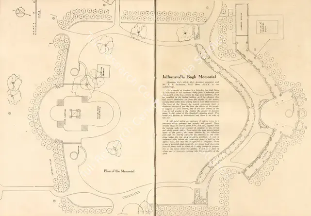 Unknown (Cartographer). Plan of the Memorial. n.d. | Map, Marg, March 1957 | ArcHeritage | 00535992