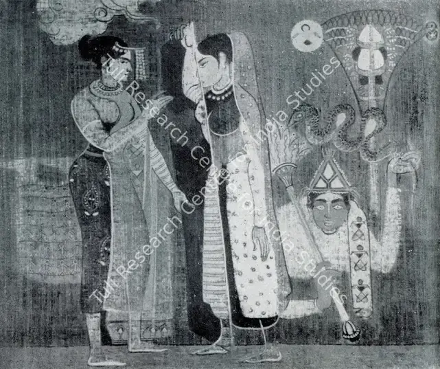 Palsikar, Shankar (Artist). Affinity. Water Colour, 1951 | Marg, March 1954 | Painting | FineArts | 00674018