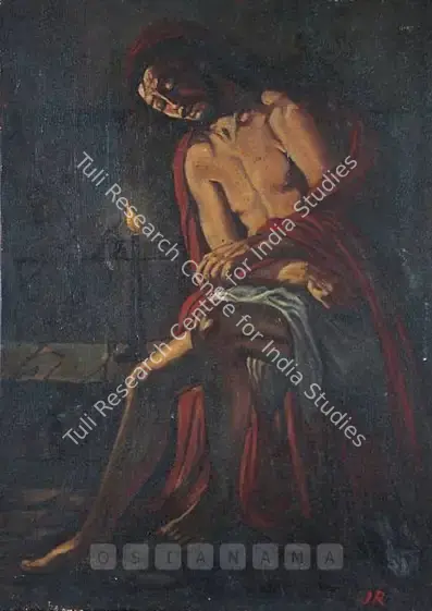 Roy, Jamini (Artist). Christ. Oil on canvas, 1964-1966 | Painting | FineArts | 00600753