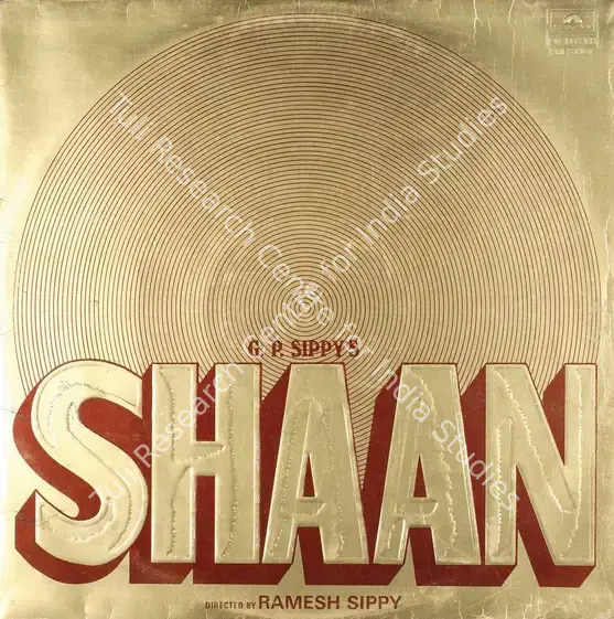 Sippy, G.P. (Producer), Shaan, 1980 | Record Cover | CinemaEducation | 00762462