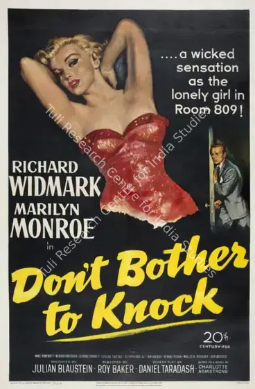 Baker, Roy Ward (Director), Don't Bother to Knock, 1952 | Poster | CinemaEducation | 00789540