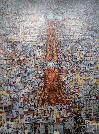 Purkayastha, Ashim (Artist). Yogi. Acrylic on canvas, 2015 | Painting | FineArts | 00337045