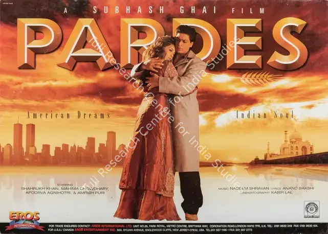 Ghai, Subhash (Producer), Pardes, 1997 | Full Sheet Poster | CinemaEducation | 00765902