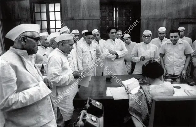Rai, Raghu (Photographer). Mrs. Gandhi In Congress Meeting. Ilford-Multigrade RC– Pearl Warmtone, 1971 | Contemporary Photograph | Photography | 00114929