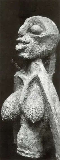 Baij, Ramkinkar (Artist). A Woman's Torso. Cement, 1943 | Marg, December 2022 - March 2023 | Sculpture | FineArts | 00675418