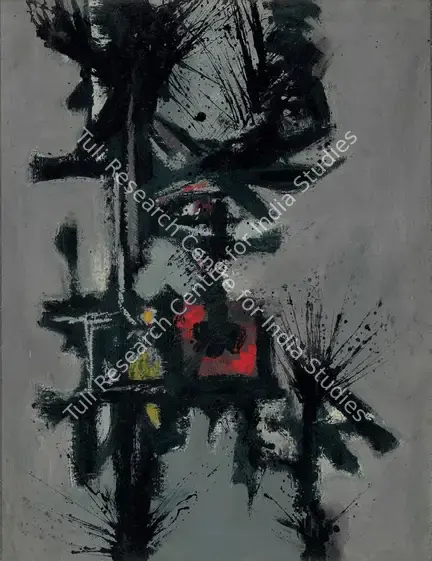 Parvez, Ahmed (Artist). Final Flourish of an Image. Oil on board, 1959 | Painting | FineArts | 00331759