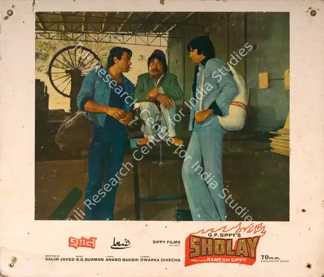 Divecha, Dwarka (Cinematographer), Sholay, 1975 | Photographic Still Mounted on Lobby Card | CinemaEducation | 00765635