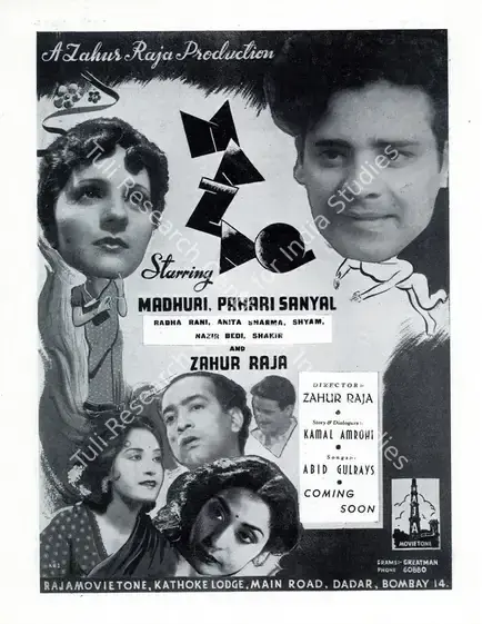 Raja, Zahoor (Producer), Mazaq, 1943 | Advertisement, Filmindia, January 1943 | CinemaEducation | 00858504
