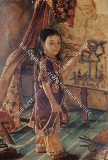 Bomanji, Pestonji (Artist). A Parsi Girl. Oil on canvas, 1887 | Marg, September 1983 | Painting | FineArts | 00675031