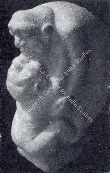 Parasher, S.L. (Artist). Grandpa and Child. Sandstone, 1959 | Marg, December 1962 | Sculpture | FineArts | 00674845