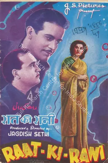 Sethi, Jagdish (Director), Raat Ki Rani, 1949 | Song-Synopsis Booklet | CinemaEducation | 00781899