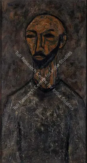 Padamsee, Akbar (Artist). Prophet Series. Oil on board, 1952 | Painting | FineArts | 00337275