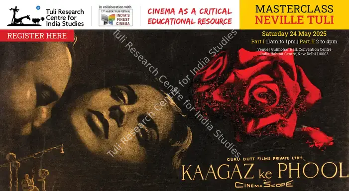 Masterclass with Neville Tuli - Cinema As A Critical Educational Resource