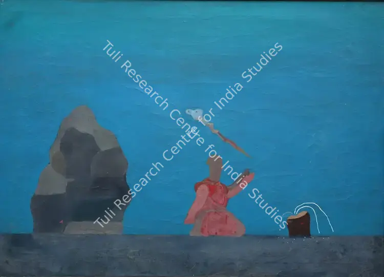 Zharotia, Jai (Artist). Untitled. Oil on canvas, 1980 | Painting | FineArts | 00362327