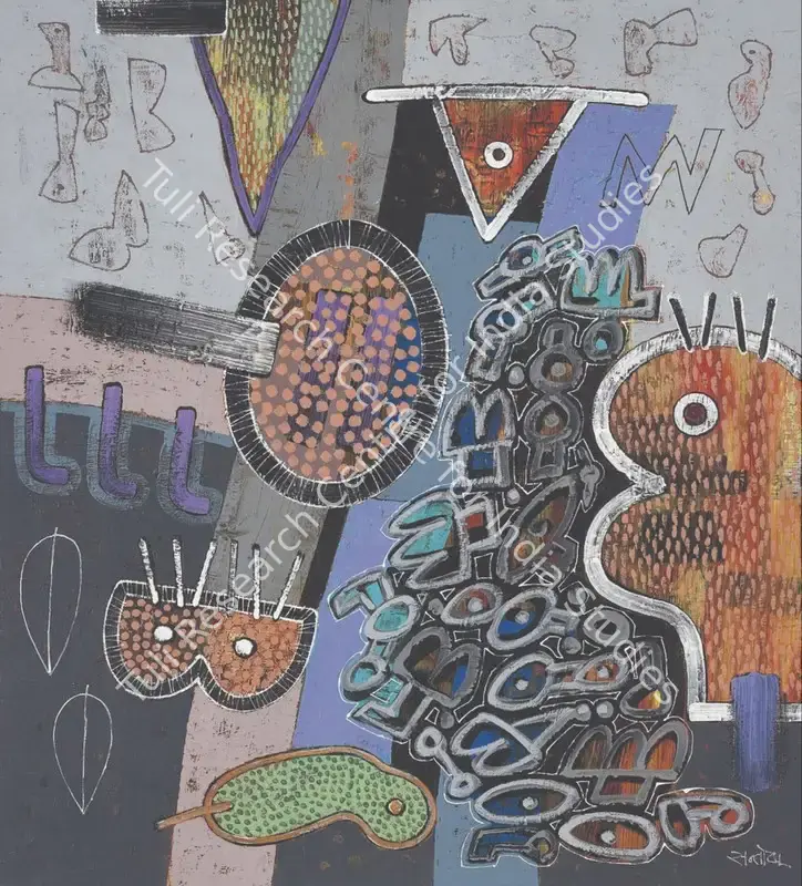 Verma, Santosh Kumar (Artist). Untitled. Acrylic on canvas, n.d. | Painting | FineArts | 00603200