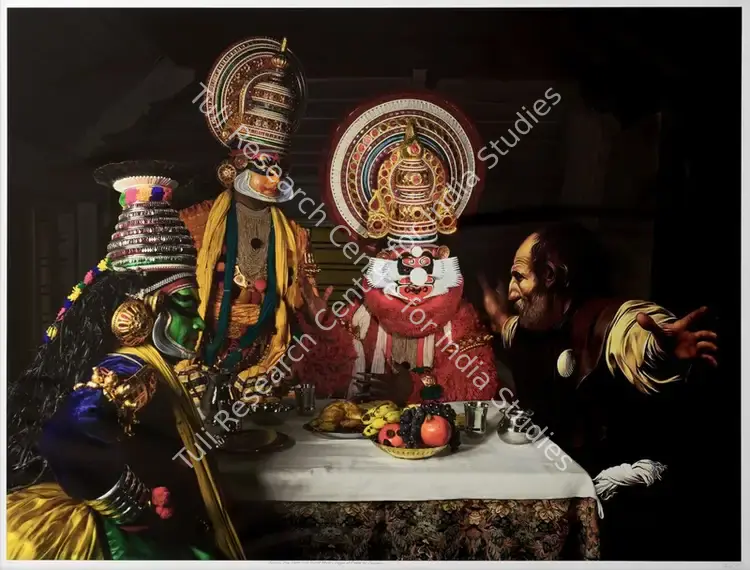 Vilasini, Vivek (Artist). Between One Shore and Several Others (Supper at Emmaus by Caravaggio). Archival print on Ilford silk fibre paper; Edition 2/9, 2009 | Print | EconomicsArt | 00869181