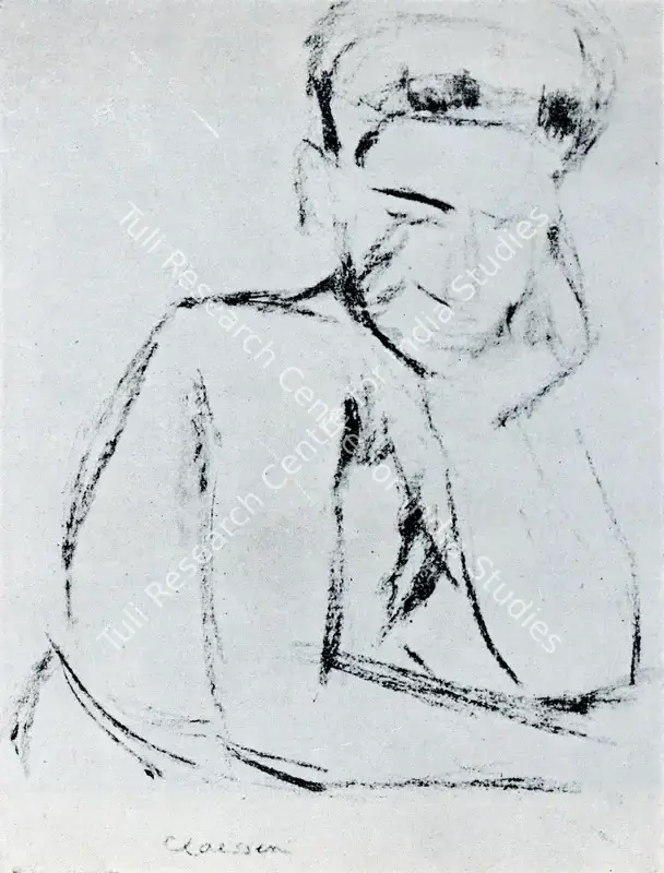 Claessen, George (Artist). Male Figure. n.d. | Marg, April 1952 | Drawing | FineArts | 00674685