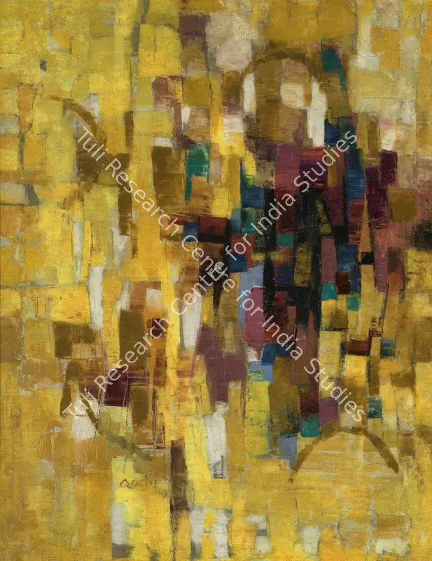 Qadri, Sohan (Artist). Untitled. Oil on canvas, 1963 | Painting | EconomicsArt | 00869730