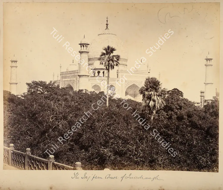 Baker, William (Photographer), The Taj from Corner of Quadrangle,Agra, 1866-1868 | Antiquarian Photograph | Photography | 00116360