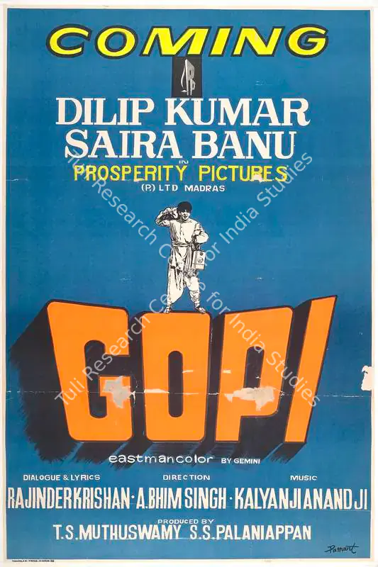Muthuswamy, T.S. (Producer), Gopi, 1970 | Full Sheet Poster | CinemaEducation | 00766335