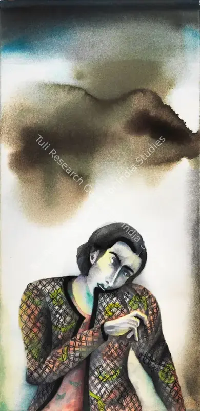 Dodiya, Anju (Artist). The Sweater. Watercolour on paper, 1996 | Painting | FineArts | 00645235