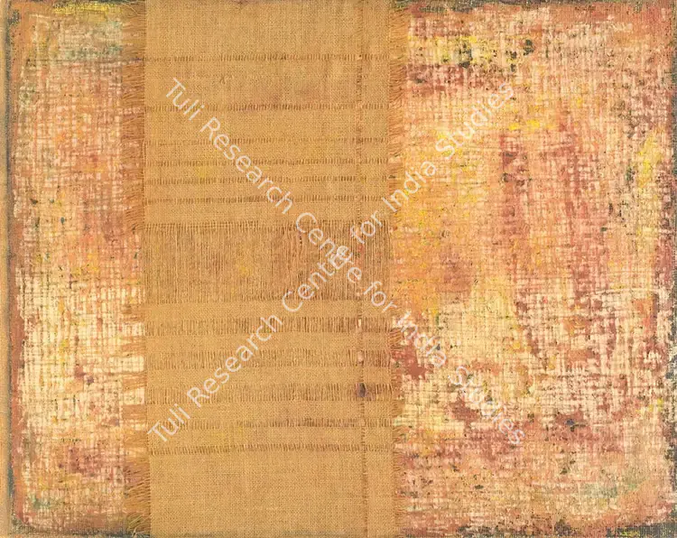 Nai, Manish Limbhachiya (Artist). Untitled (Brown). Collage on jute, n.d. | Collage | EconomicsArt | 00871228