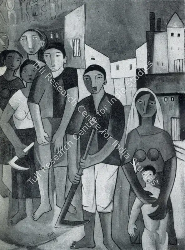 Ramkumar (Artist). Unemployment. 1953 | Marg, September 1954 | Painting | FineArts | 00674659
