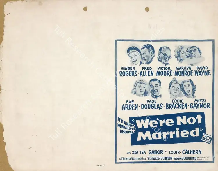 Goulding, Edmund (Director), We're Not Married!, 1952 | Handbill | CinemaEducation | 00760682
