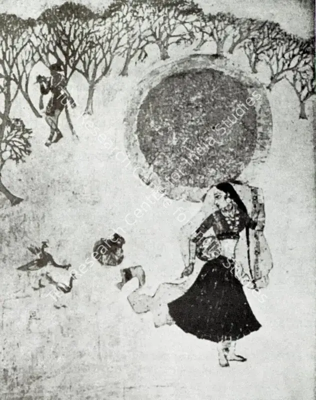 Vaghela, Gautam (Artist). Na Thahar Saki Na Ja Saki. n.d. | Artrends, July 1963 | Painting | FineArts | 00551218