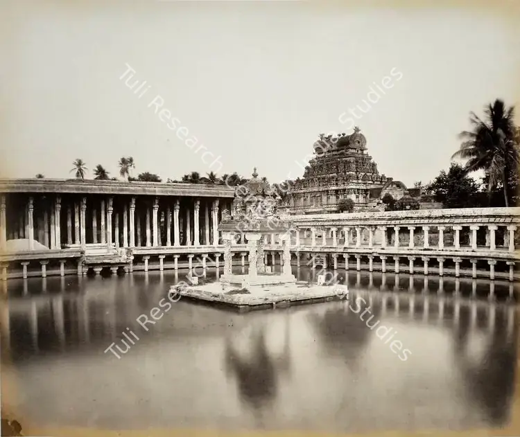 Lyon, Edmund David (Photographer), Jumboogasheram Tank & Pagoda, Trichinopoly, n.d. | Antiquarian Photograph | Photography | 00115702
