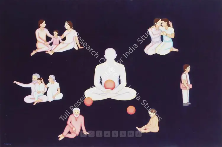 Soni, T.R. (Artist). Circle Of Life. Acrylic on canvas, 2006 | Painting  | 00881692