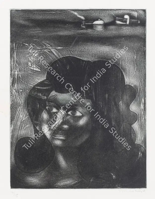 Reddy, Ravinder (Artist). Untitled (Woman). Etching; Edition 14/15, 1989 | Graphic Art | EconomicsArt | 00869904