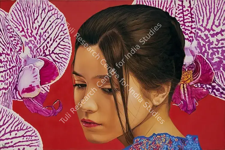 Biswas, Mousumi (Artist). Golden Dream. Oil on canvas, 2016 | Painting | FineArts | 00547241