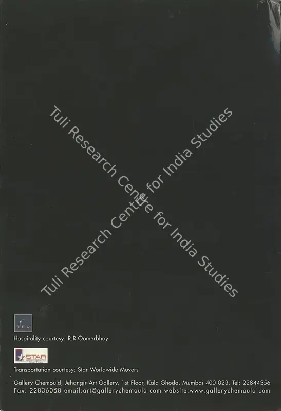 Kapur, Geeta and Chaitanya Sambrani (Curators). Crossing Generations: Diverge - An Exhibition Spanning Four generations of Indian Artists. Mumbai: Gallery Chemould, Jehangir Art Gallery, 2003 | Group Exhibition Invitation | FineArts | 00858774