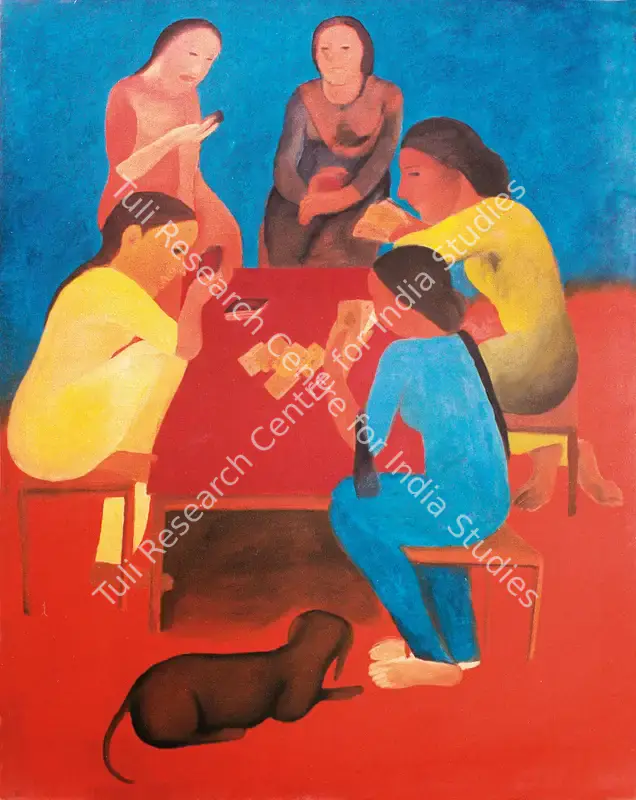 Pal, Gogi Saroj (Artist). Game. Oil on canvas, 1987 | Painting | FineArts | 00561079